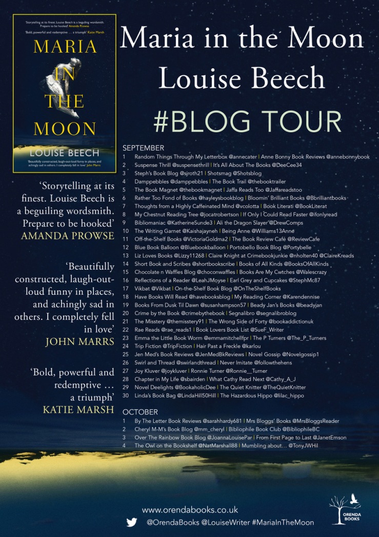 Maria in the Moon - Blog Tour Poster