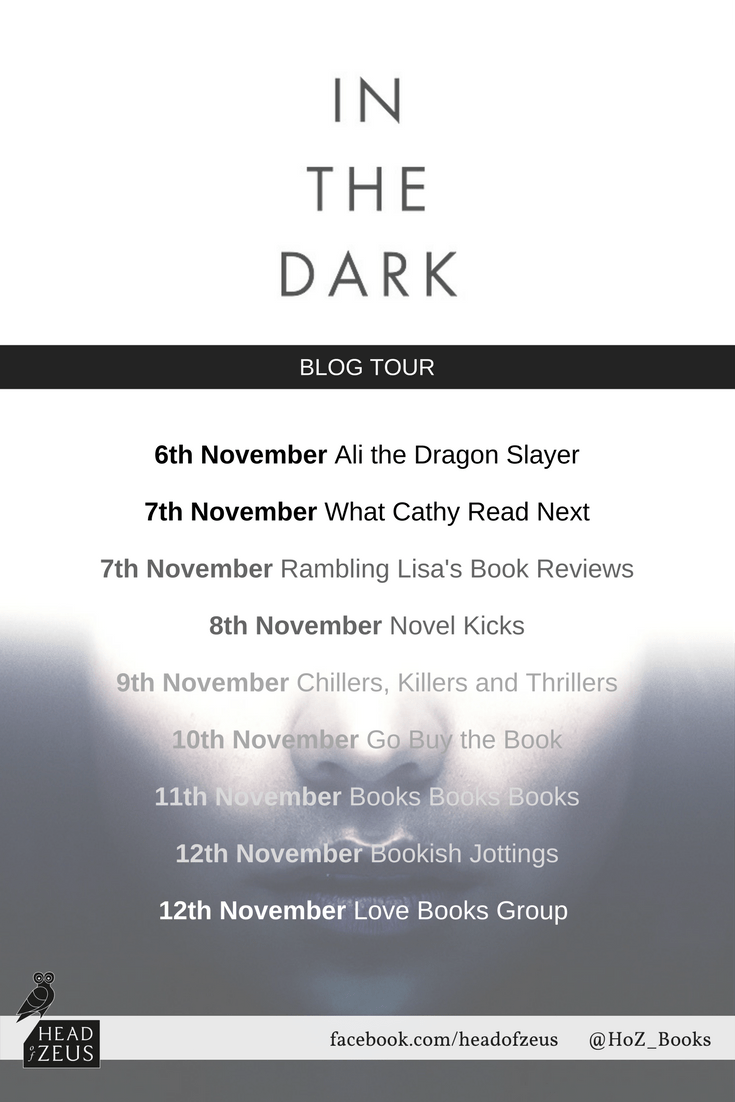 In the Dark blog tour banner