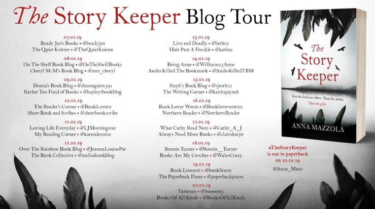 the story keeper blog tour poster