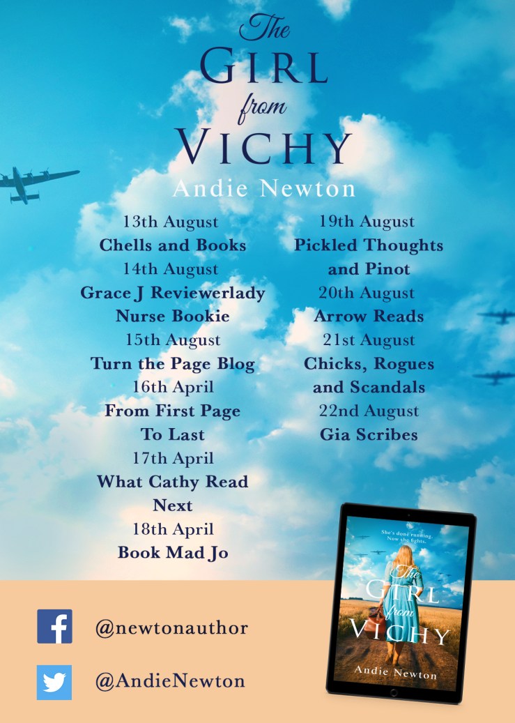 The Girl From Vichy blog tour poster