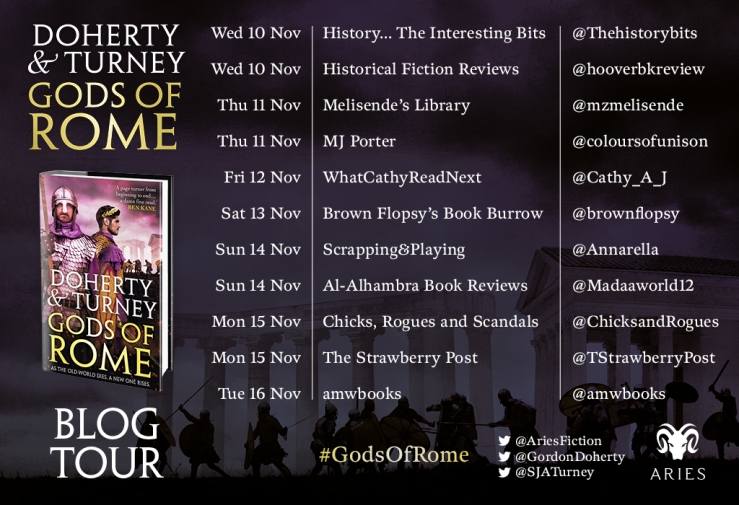Gods of Rome - Blog Tour Banner