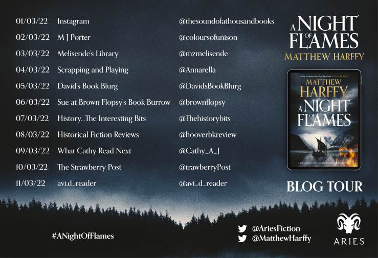 A Night of Flames - Blog Tour Banner