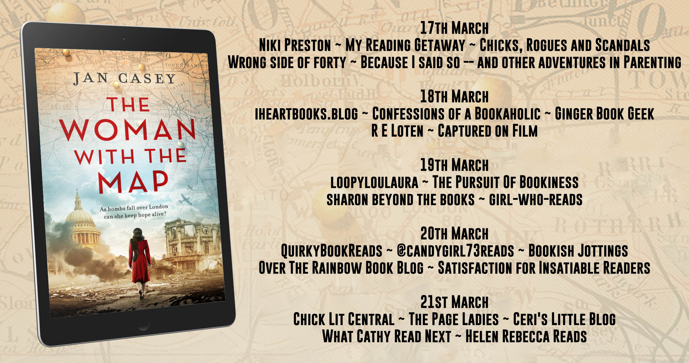 The Woman With The Map Full Tour Banner