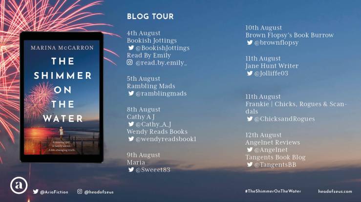 The Shimmer on the Water Blog Tour Banner