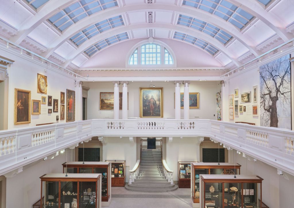 Interior of Cornwall Museum & Art Gallery in Truro